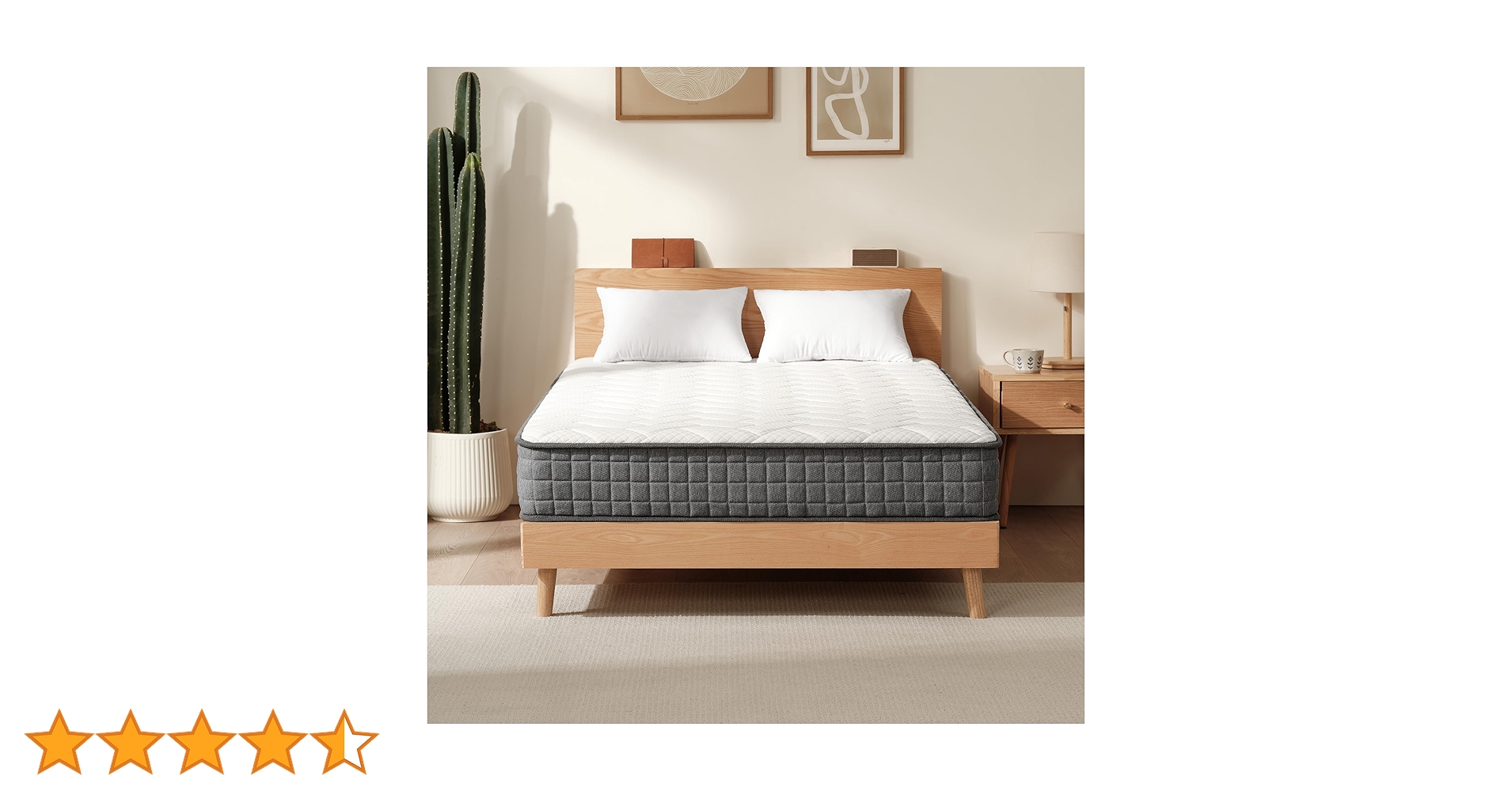 マットレスのみ② 天然木すのこベッド 高機能3つ折りマットレス 2点セット シングル